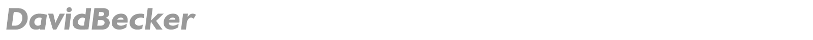 DavidBecker font preview